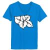 Ladies’  Junior Fine Jersey V-Neck Longer Length T-Shirt Thumbnail