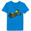 Ladies’  Junior Fine Jersey V-Neck Longer Length T-Shirt Thumbnail