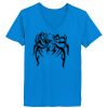 Ladies’  Junior Fine Jersey V-Neck Longer Length T-Shirt Thumbnail