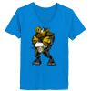 Ladies’  Junior Fine Jersey V-Neck Longer Length T-Shirt Thumbnail