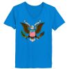 Ladies’  Junior Fine Jersey V-Neck Longer Length T-Shirt Thumbnail