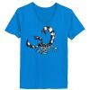 Ladies’  Junior Fine Jersey V-Neck Longer Length T-Shirt Thumbnail