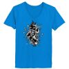 Ladies’  Junior Fine Jersey V-Neck Longer Length T-Shirt Thumbnail