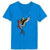 Ladies’  Junior Fine Jersey V-Neck Longer Length T-Shirt Thumbnail