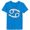 Ladies’  Junior Fine Jersey V-Neck Longer Length T-Shirt Thumbnail