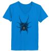 Ladies’  Junior Fine Jersey V-Neck Longer Length T-Shirt Thumbnail