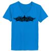 Ladies’  Junior Fine Jersey V-Neck Longer Length T-Shirt Thumbnail