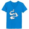 Ladies’  Junior Fine Jersey V-Neck Longer Length T-Shirt Thumbnail