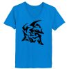 Ladies’  Junior Fine Jersey V-Neck Longer Length T-Shirt Thumbnail