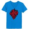 Ladies’  Junior Fine Jersey V-Neck Longer Length T-Shirt Thumbnail