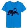 Ladies’  Junior Fine Jersey V-Neck Longer Length T-Shirt Thumbnail