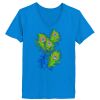 Ladies’  Junior Fine Jersey V-Neck Longer Length T-Shirt Thumbnail
