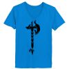 Ladies’  Junior Fine Jersey V-Neck Longer Length T-Shirt Thumbnail