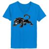 Ladies’  Junior Fine Jersey V-Neck Longer Length T-Shirt Thumbnail