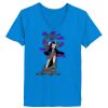 Ladies’  Junior Fine Jersey V-Neck Longer Length T-Shirt Thumbnail