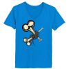 Ladies’  Junior Fine Jersey V-Neck Longer Length T-Shirt Thumbnail