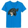Ladies’  Junior Fine Jersey V-Neck Longer Length T-Shirt Thumbnail