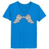 Ladies’  Junior Fine Jersey V-Neck Longer Length T-Shirt Thumbnail