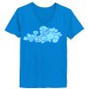 Ladies’  Junior Fine Jersey V-Neck Longer Length T-Shirt Thumbnail