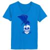 Ladies’  Junior Fine Jersey V-Neck Longer Length T-Shirt Thumbnail