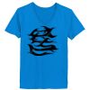 Ladies’  Junior Fine Jersey V-Neck Longer Length T-Shirt Thumbnail