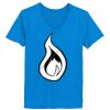 Ladies’  Junior Fine Jersey V-Neck Longer Length T-Shirt Thumbnail