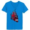 Ladies’  Junior Fine Jersey V-Neck Longer Length T-Shirt Thumbnail
