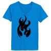 Ladies’  Junior Fine Jersey V-Neck Longer Length T-Shirt Thumbnail