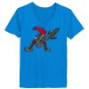 Ladies’  Junior Fine Jersey V-Neck Longer Length T-Shirt Thumbnail