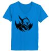 Ladies’  Junior Fine Jersey V-Neck Longer Length T-Shirt Thumbnail
