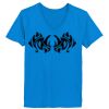 Ladies’  Junior Fine Jersey V-Neck Longer Length T-Shirt Thumbnail