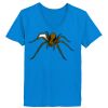 Ladies’  Junior Fine Jersey V-Neck Longer Length T-Shirt Thumbnail