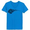 Ladies’  Junior Fine Jersey V-Neck Longer Length T-Shirt Thumbnail