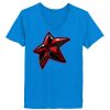 Ladies’  Junior Fine Jersey V-Neck Longer Length T-Shirt Thumbnail
