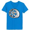 Ladies’  Junior Fine Jersey V-Neck Longer Length T-Shirt Thumbnail