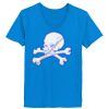 Ladies’  Junior Fine Jersey V-Neck Longer Length T-Shirt Thumbnail
