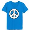 Ladies’  Junior Fine Jersey V-Neck Longer Length T-Shirt Thumbnail