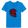 Ladies’  Junior Fine Jersey V-Neck Longer Length T-Shirt Thumbnail