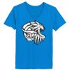 Ladies’  Junior Fine Jersey V-Neck Longer Length T-Shirt Thumbnail