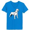 Ladies’  Junior Fine Jersey V-Neck Longer Length T-Shirt Thumbnail