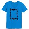 Ladies’  Junior Fine Jersey V-Neck Longer Length T-Shirt Thumbnail