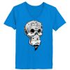Ladies’  Junior Fine Jersey V-Neck Longer Length T-Shirt Thumbnail