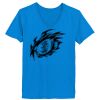 Ladies’  Junior Fine Jersey V-Neck Longer Length T-Shirt Thumbnail