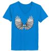 Ladies’  Junior Fine Jersey V-Neck Longer Length T-Shirt Thumbnail
