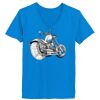 Ladies’  Junior Fine Jersey V-Neck Longer Length T-Shirt Thumbnail