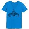 Ladies’  Junior Fine Jersey V-Neck Longer Length T-Shirt Thumbnail