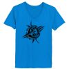 Ladies’  Junior Fine Jersey V-Neck Longer Length T-Shirt Thumbnail