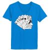 Ladies’  Junior Fine Jersey V-Neck Longer Length T-Shirt Thumbnail