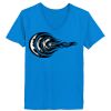 Ladies’  Junior Fine Jersey V-Neck Longer Length T-Shirt Thumbnail
