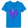 Ladies’  Junior Fine Jersey V-Neck Longer Length T-Shirt Thumbnail